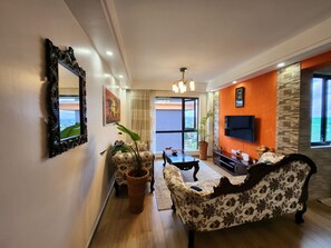 Living area - Tastefully Furnished One bedroom Apartment in Kileleshwa (Nairobi)