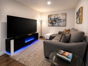 Smart TV, DVD player, books