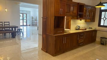 Luxury Villa, 3 Bedrooms, Mountainside | Private kitchen | Full-size fridge, microwave, electric kettle, toaster