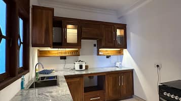 Luxury Villa, 3 Bedrooms, Mountainside | Private kitchen | Full-sized fridge, microwave, electric kettle, toaster
