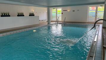 Indoor pool, a heated pool