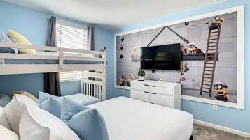 2 bedrooms, travel crib, WiFi, bed sheets