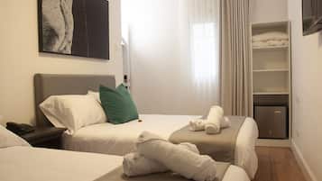 Sábanas de algodón egipcio, ropa de cama de alta calidad y minibar