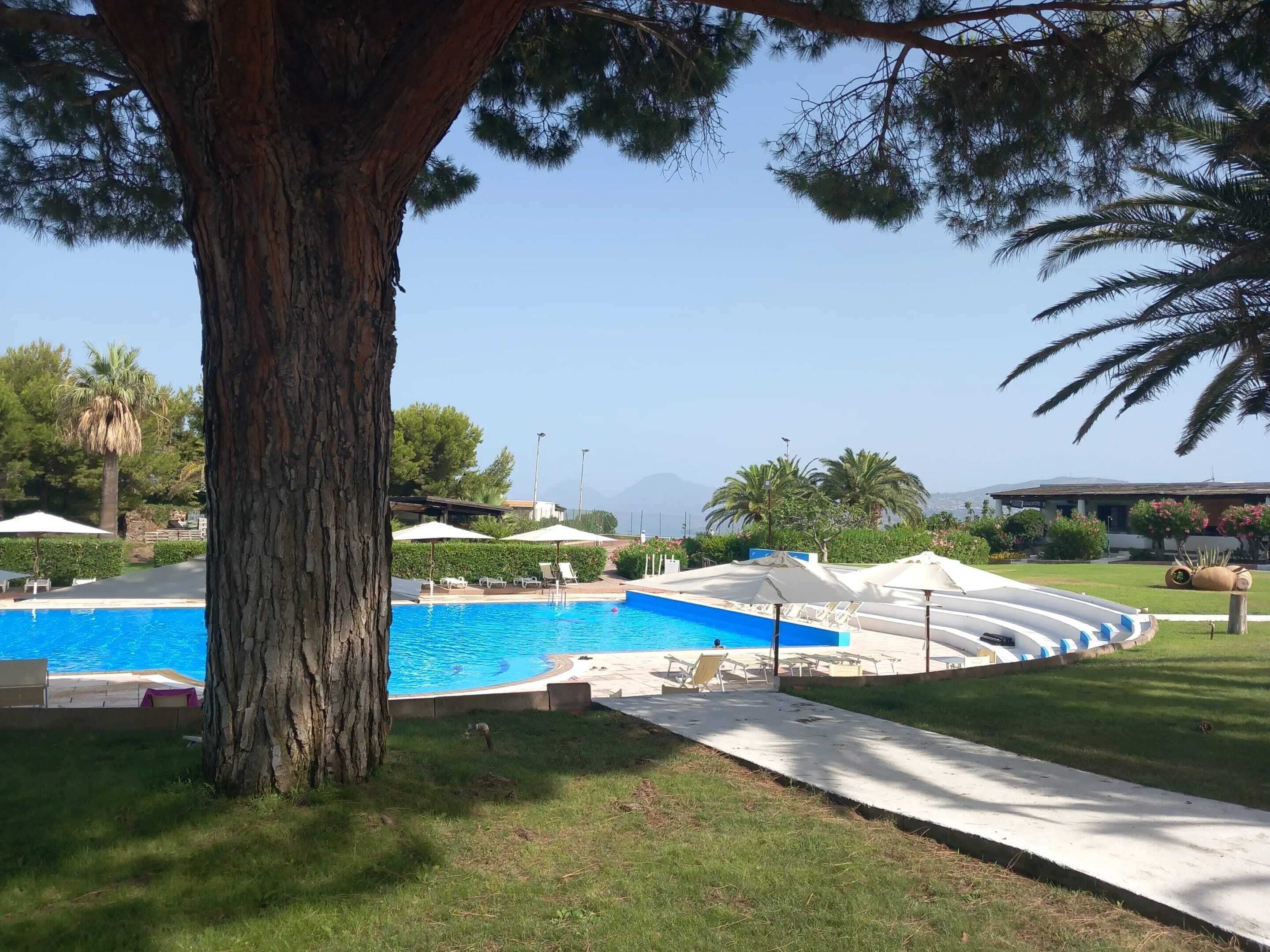 Vue sur piscine