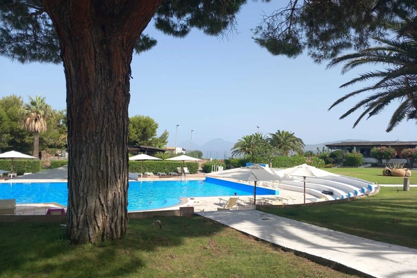 Vue sur piscine