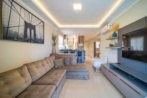 Living area - Cobertura Acrópole (Bombinhas)