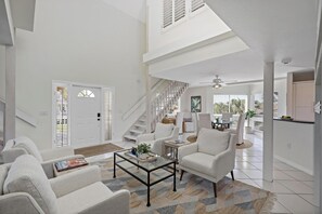 House, Multiple Beds (451 Pheasant Court) | Living area - 451 Pheasant Court (Marco Island)