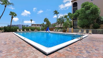 Condo, Multiple Beds (Rare walkout condo in Anglers Cove wi) | Pool | A heated pool