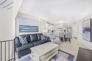 Condo, Multiple Beds (Rare walkout condo in Anglers Cove wi) | Living area