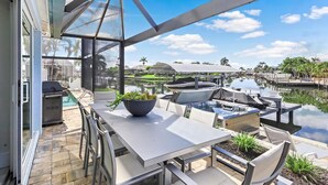 House, Multiple Beds (Sunny pet-friendly waterfront home wi) | Property grounds - Sunny Pet-friendly Waterfront Home With Pool and spa (Marco Island)