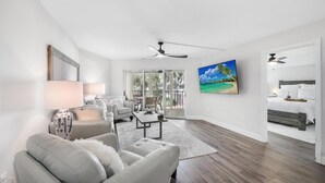 Condo, 1 Queen Bed (Waterfront condo with pool and pickle) | Living area - Sussex 205 (Marco Island)