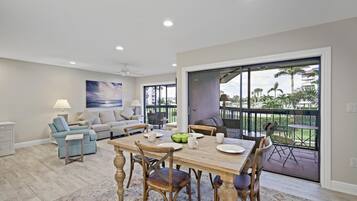 Condo, Multiple Beds (Garden unit with pool, grills and bea) | Dining