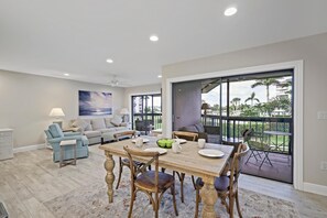 Condo, Multiple Beds (Garden unit with pool, grills and bea) | Dining - Garden Unit With Pool, Grills and Beach Access (Marco Island)