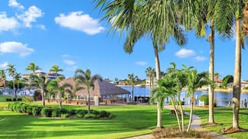 Condo, Multiple Beds (Garden unit with pool, grills and bea) | Property grounds