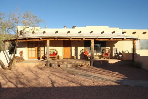 Experience true desert living in this classic Tucson ranch in the Tanque Verde Valley