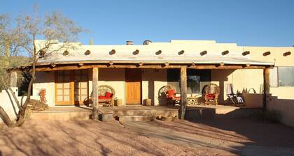 Experience true desert living in this classic Tucson ranch in the Tanque Verde Valley