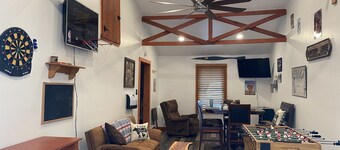 Rustic home on wooded lot, very private. Lake and dock access. Close to trails. 