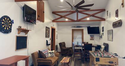 Rustic home on wooded lot, very private. Lake and dock access. Close to trails.