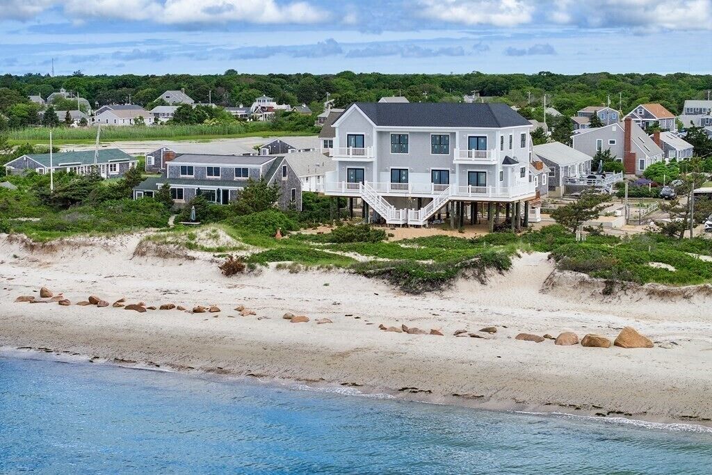 Newly listed ocean front townhouse on Nantucket Sound with Semi Private Beach