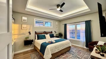 4 slaapkamers, een strijkplank/strijkijzer, reisbedje, gratis wifi