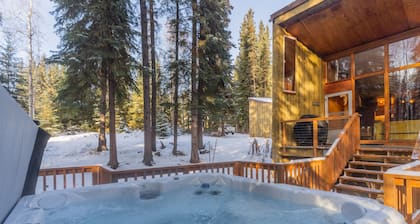 Star-Shaped Midcentury Modern Aurora Retreat + Hot Tub + Game Room