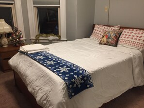 2 bedrooms, bed sheets