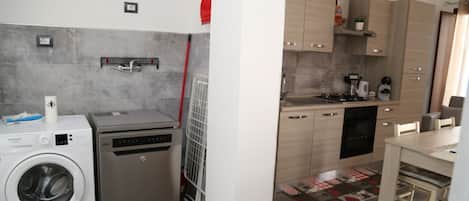 Fridge, dishwasher, toaster