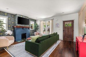 Smart TV, table football - Large 4BR Home Near Broadway with Hot Tub and Private Backyard (Nashville)