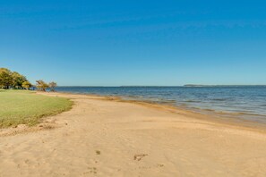 Vlak bij het strand