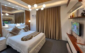 Executive-Apartment, 1 Queen-Bett | 1 Schlafzimmer, Zimmersafe, Schreibtisch, schallisolierte Zimmer