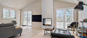 Beach front home in Græsted with WiFi