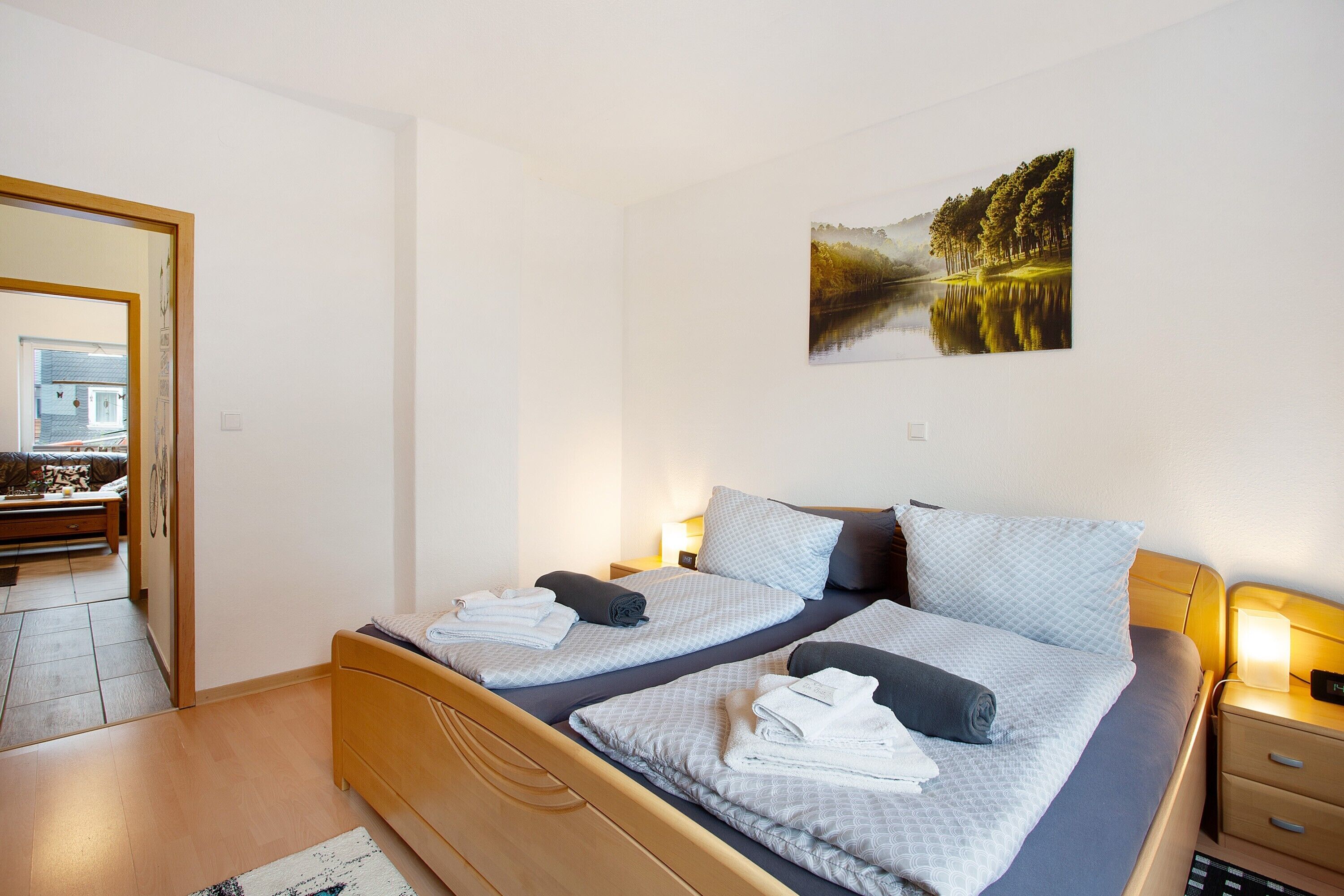 2 bedrooms, iron/ironing board, WiFi (free), bed sheets
