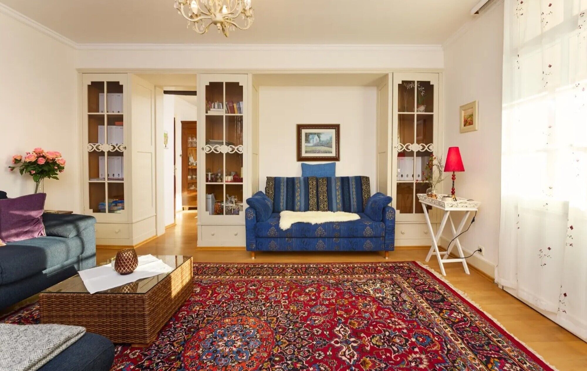 TV, fireplace, DVD player, stereo