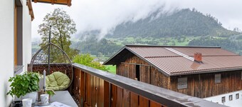 Apartamento de vacaciones 'Haus Unterrain' con vistas a la montaña, terraza y WLAN