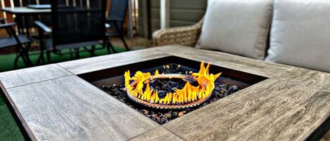 屋外ダイニングエリア