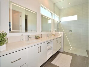 Shower, hair dryer - P S Chic Escape (Palm Springs)