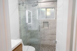 Hair dryer, towels