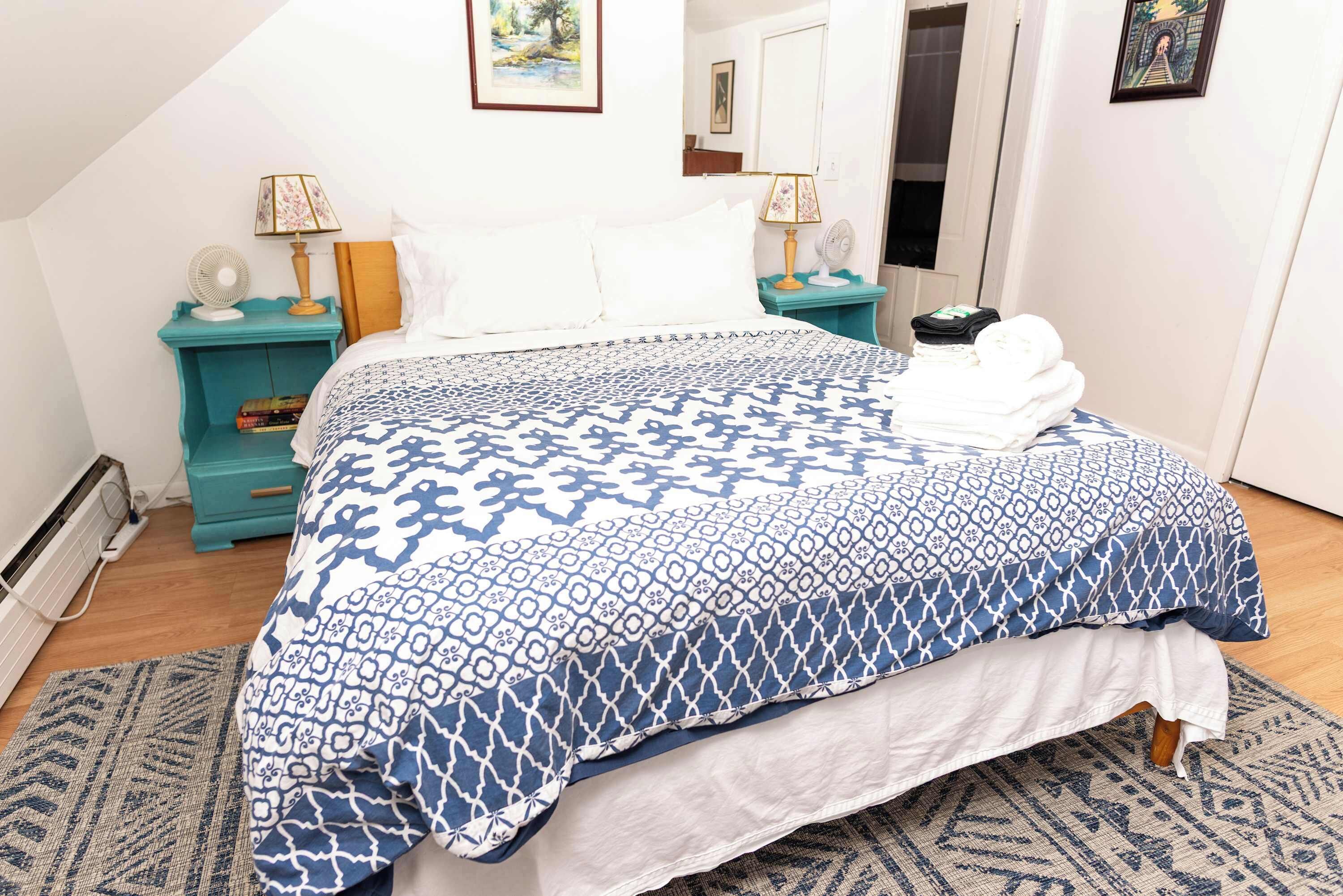 2 dormitorios, tabla de planchar con plancha, wifi y ropa de cama