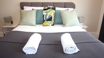 2 bedrooms, iron/ironing board, travel crib, WiFi