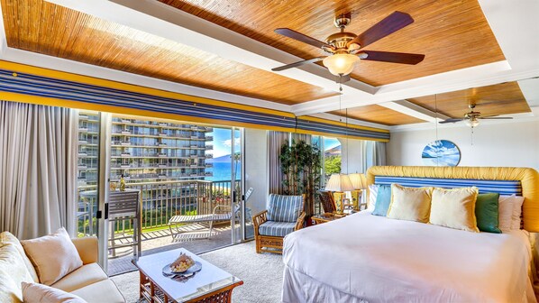 1 bedroom, desk, travel cot, free WiFi - The Whaler at Kaanapali: 515~Studio w Stunning Courtyard & Ocean Views (lahaina)