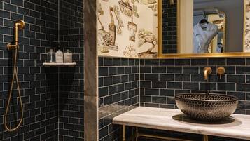 Free toiletries, hair dryer, bathrobes, slippers