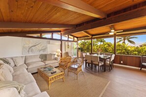 TV, stereo - Holomakani Retreat: Your Ohana's Hale (Home) by Kaanapali Beach (Lahaina)