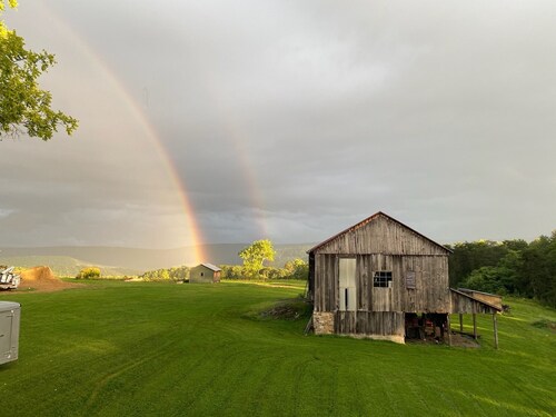 New Listing!  Remodeled log farmhouse with lake view!