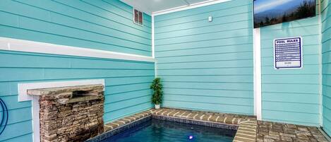 Cabin, 2 Bedrooms | Pool | Indoor pool, a heated pool