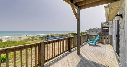 Oceanfront Emerald Isle Escape w/ Private Hot Tub!