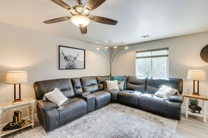 TV, DVD player - Gold Canyon Vacation w/ Private Patio & Fire Pit! (Gold Canyon)