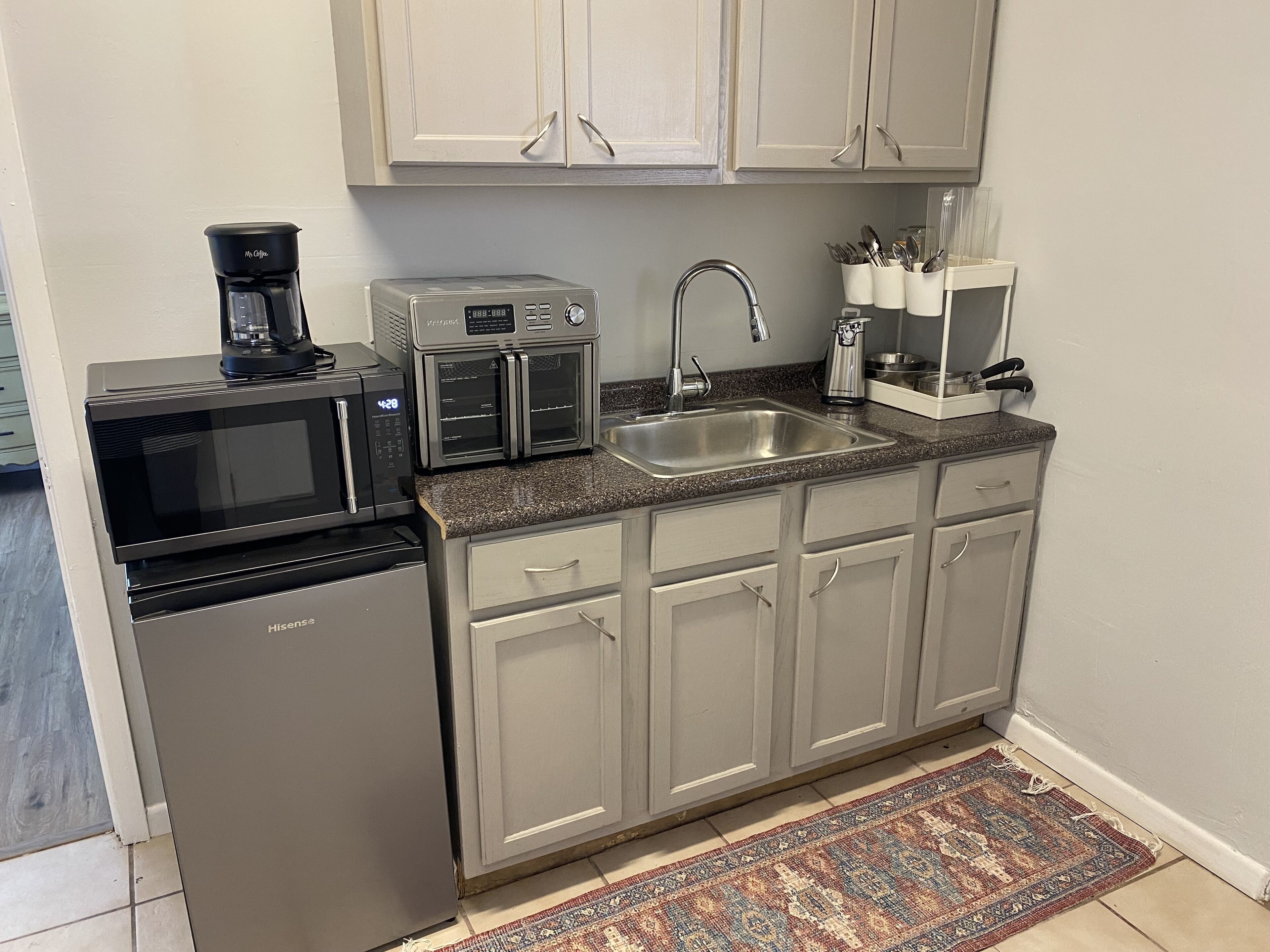 Microwave, oven, stovetop