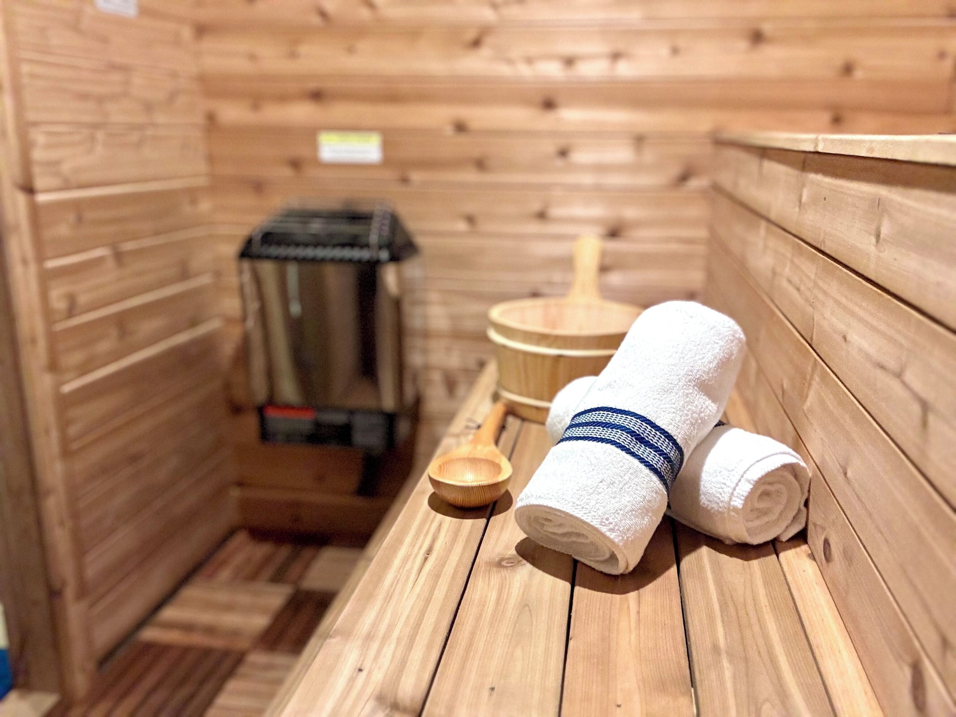 Gas sauna is a must, especially for your winter ski vacation.