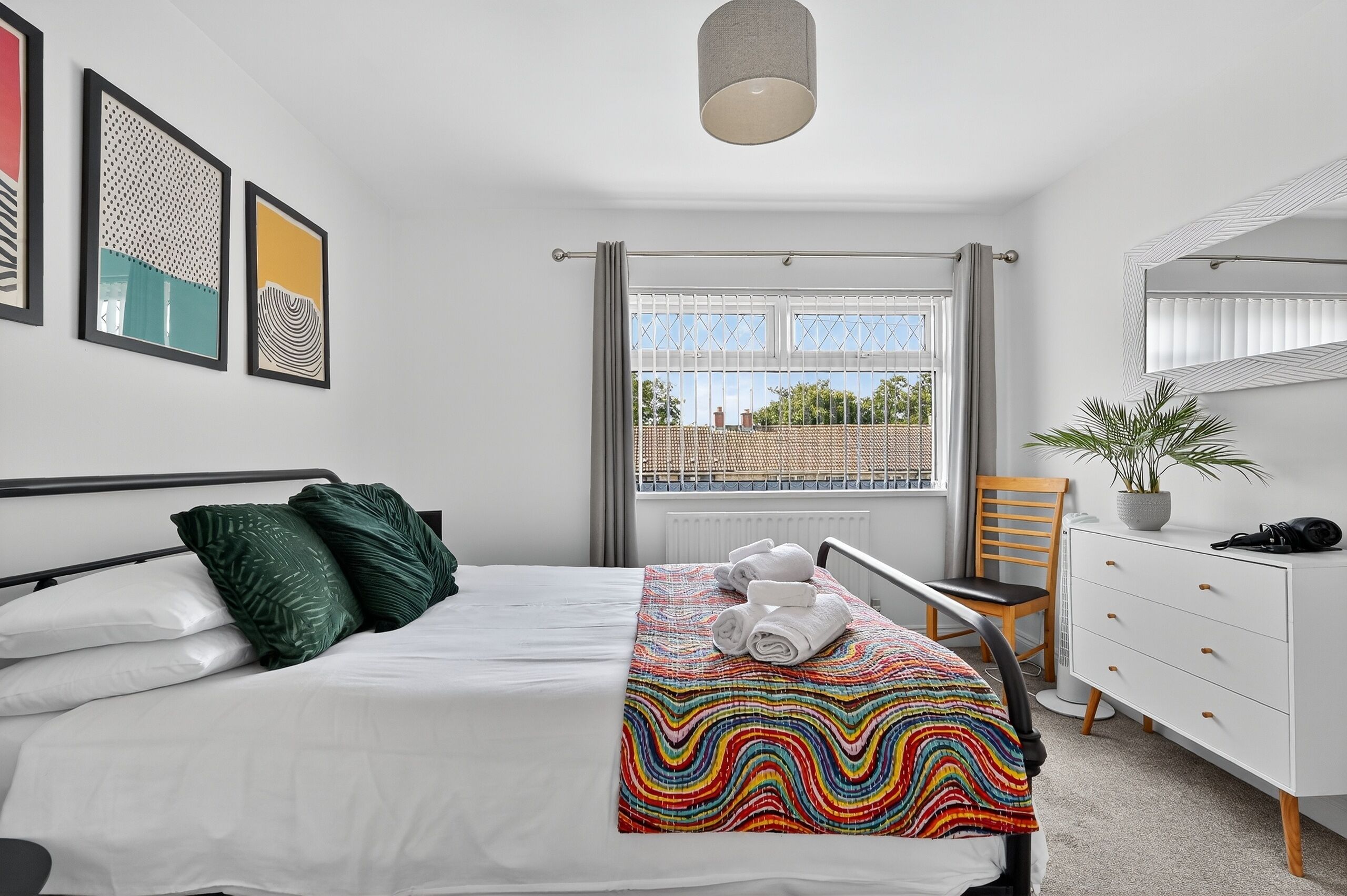 3 bedrooms, iron/ironing board, travel cot, free WiFi