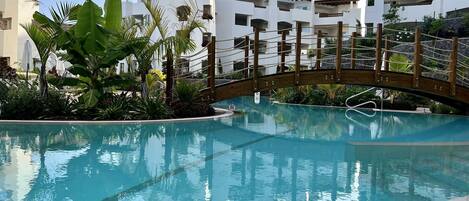 A heated pool
